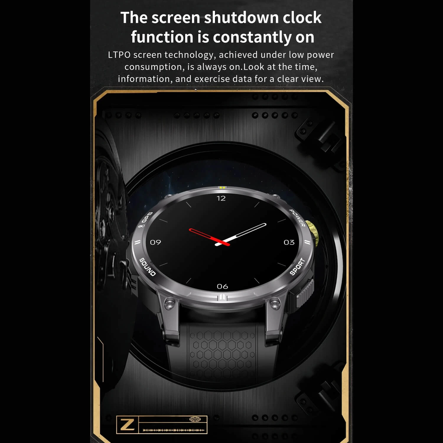 Smartwatch Microwear NX18 - Black