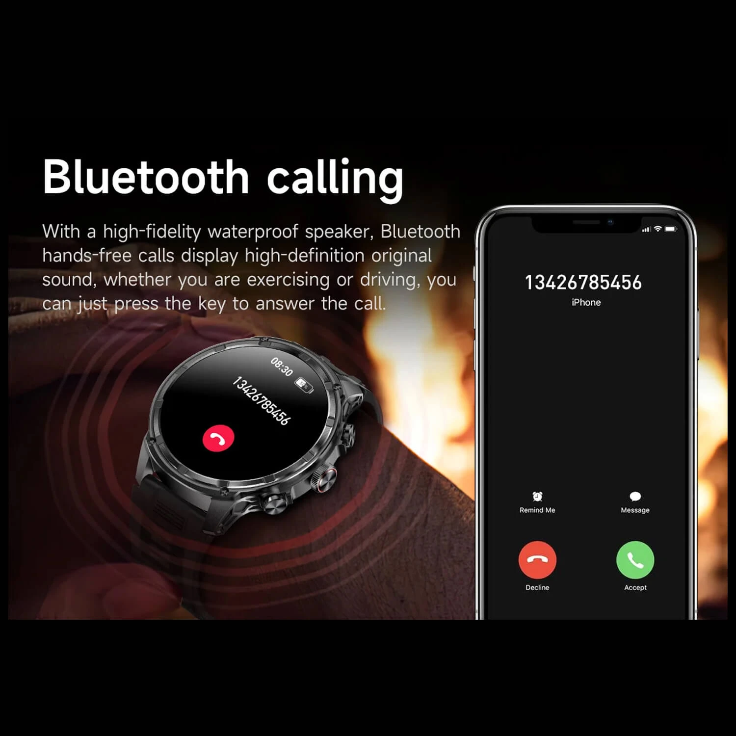 Smartwatch Microwear V99 - Silver Steel
