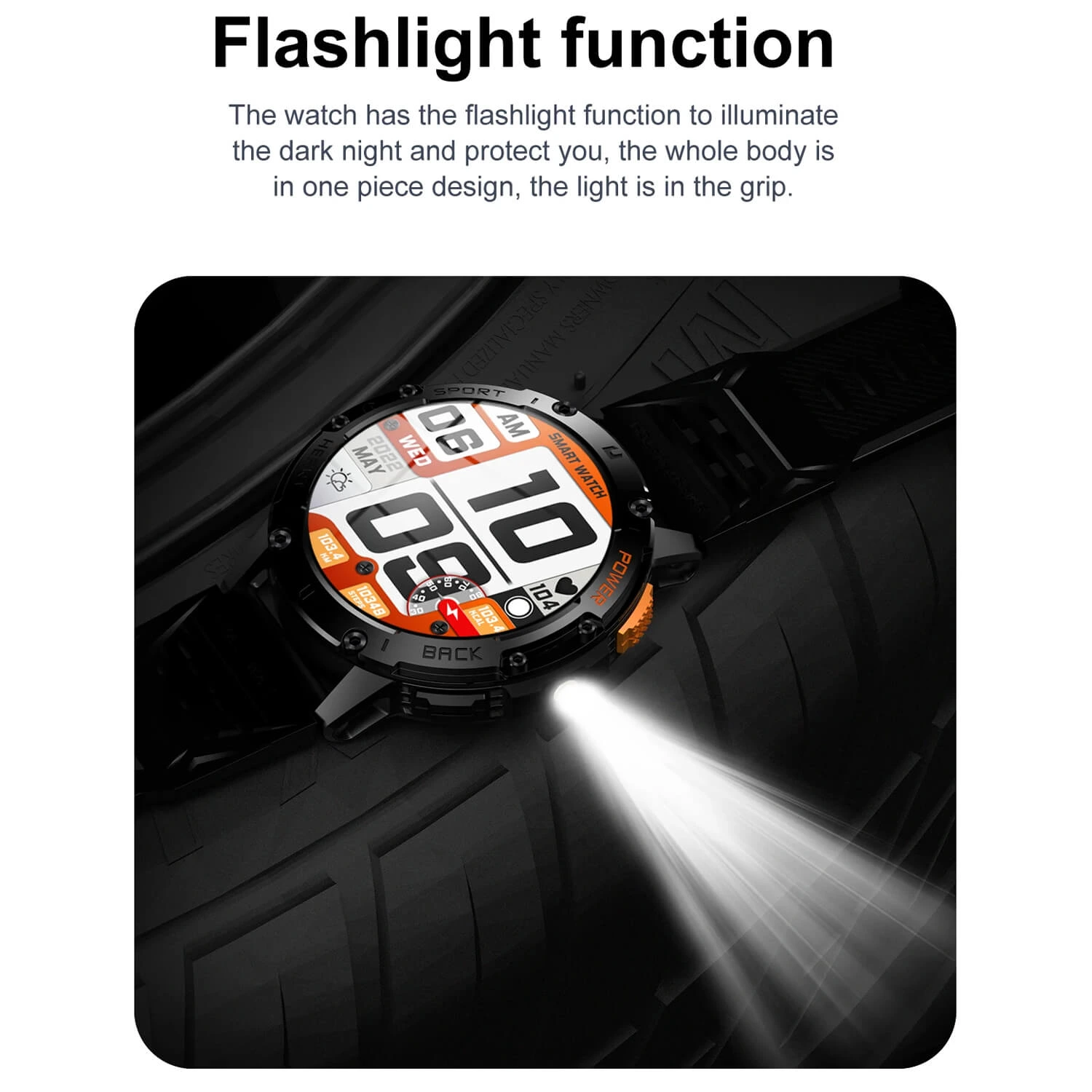 Smartwatch Microwear K65- Orange Silicone