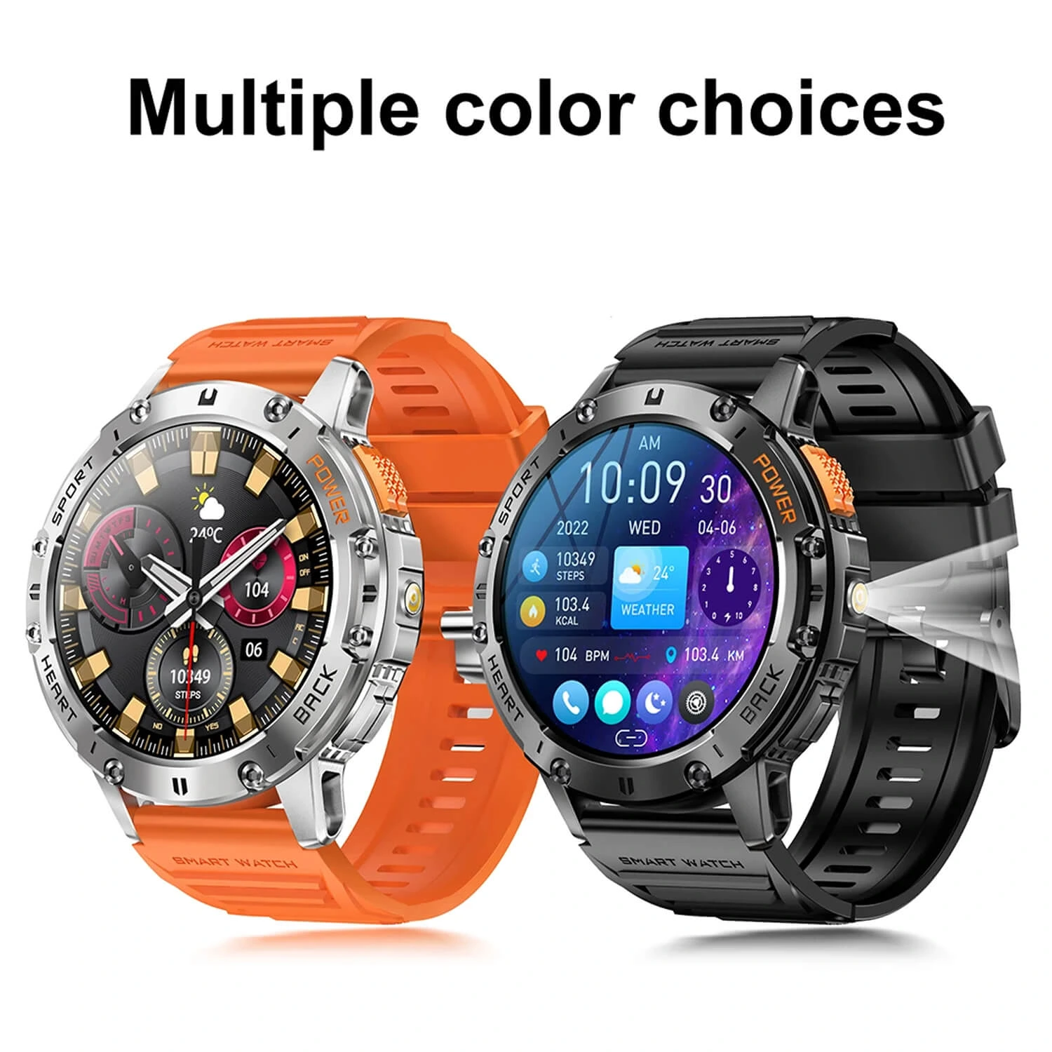 Smartwatch Microwear K65- Orange Silicone