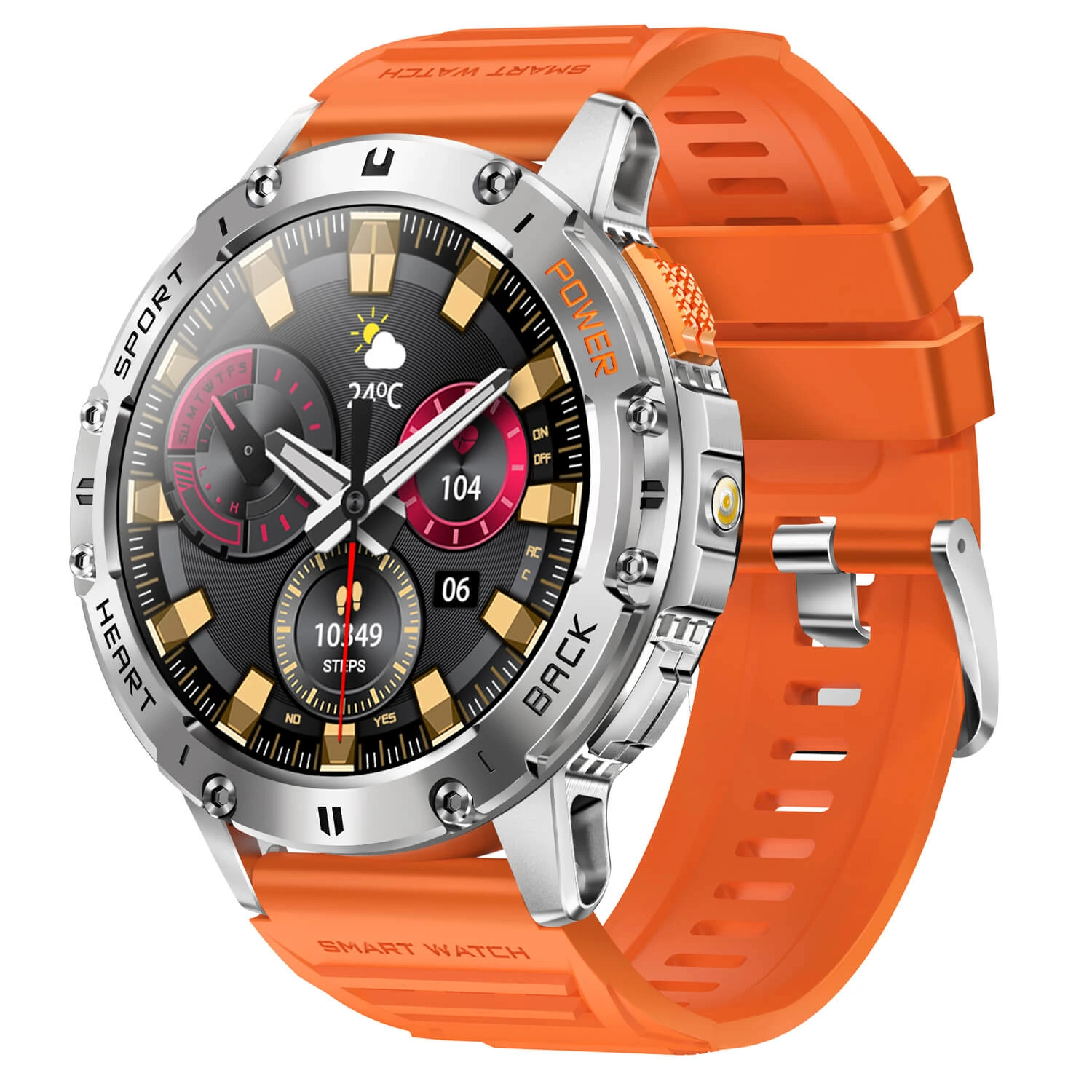 Smartwatch Microwear K65- Orange Silicone