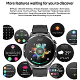 Smartwatch Microwear MT300 - Black Silicone