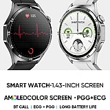 Smartwatch Microwear MT300 - Black Silicone
