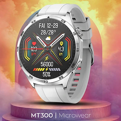 Smartwatch Microwear MT300 - Grey Silicone
