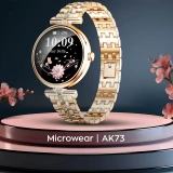 Smartwatch Microwear AK73 - Gold Diamond Steel