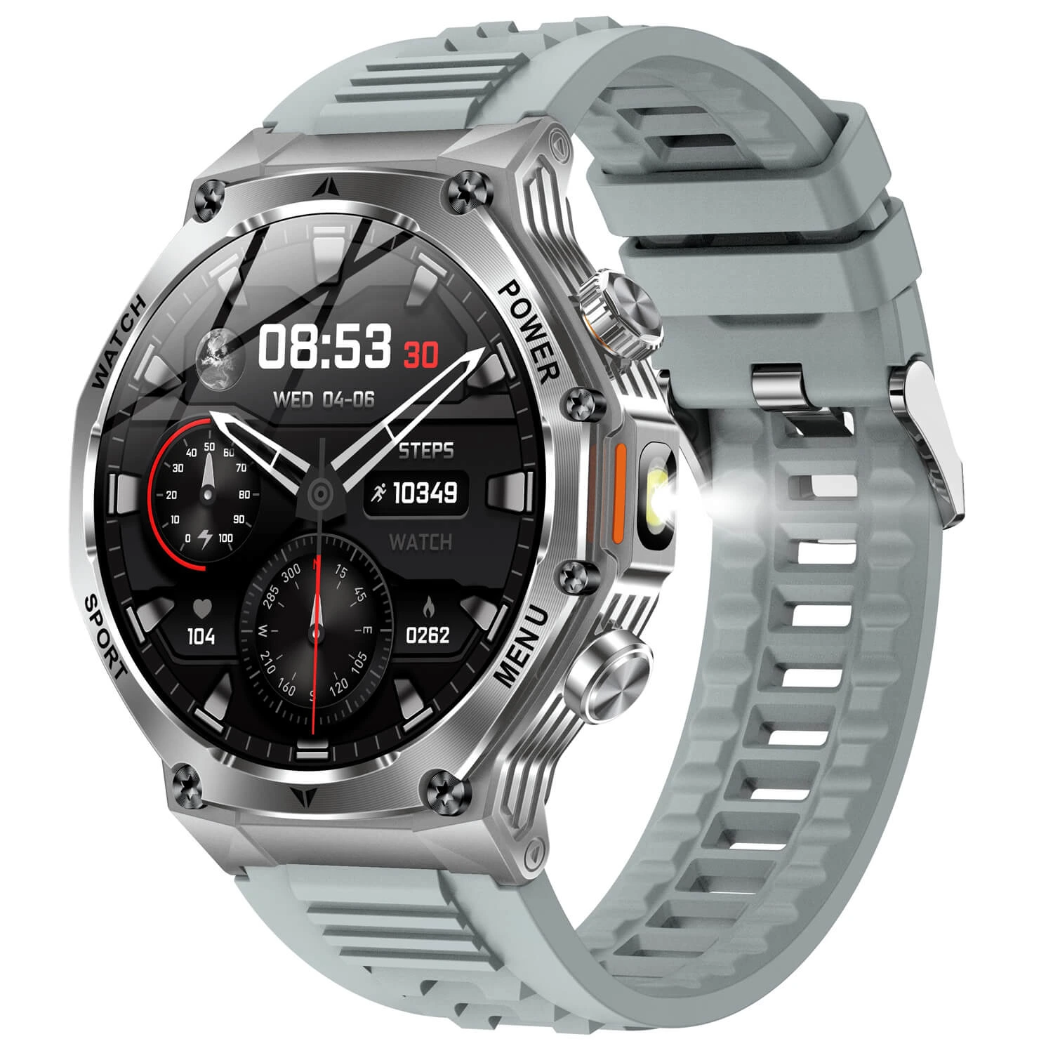Smartwatch Microwear AK82 - Grey Silicone