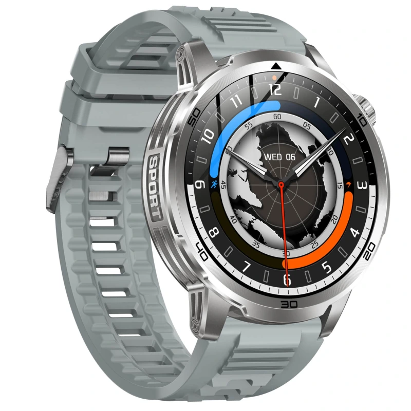Smartwatch Microwear AK95 - Grey Silicone