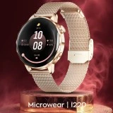 Smartwatch Microwear I220 - Gold Steel