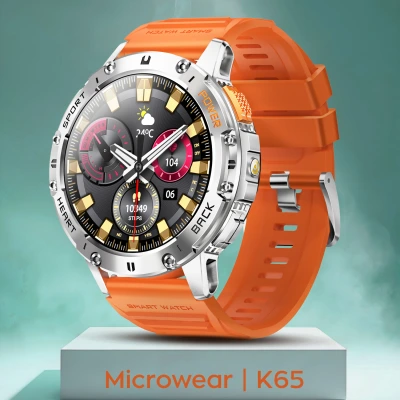 Smartwatch Microwear K65- Orange Silicone