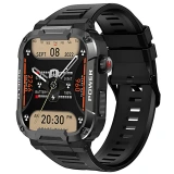 Smartwatch Microwear MK66- Black Silicone