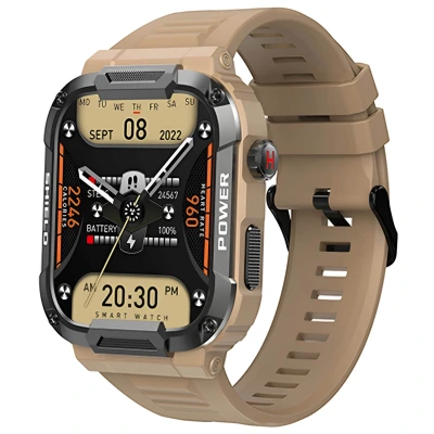 Smartwatch Microwear MK66- Khaki Silicone