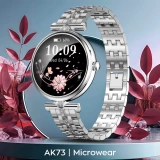 Smartwatch Microwear AK73 - Silver Diamond Steel