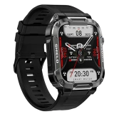 Smartwatch Microwear MK66- Black Silicone
