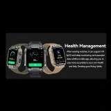 Smartwatch Microwear MK66- Black Silicone