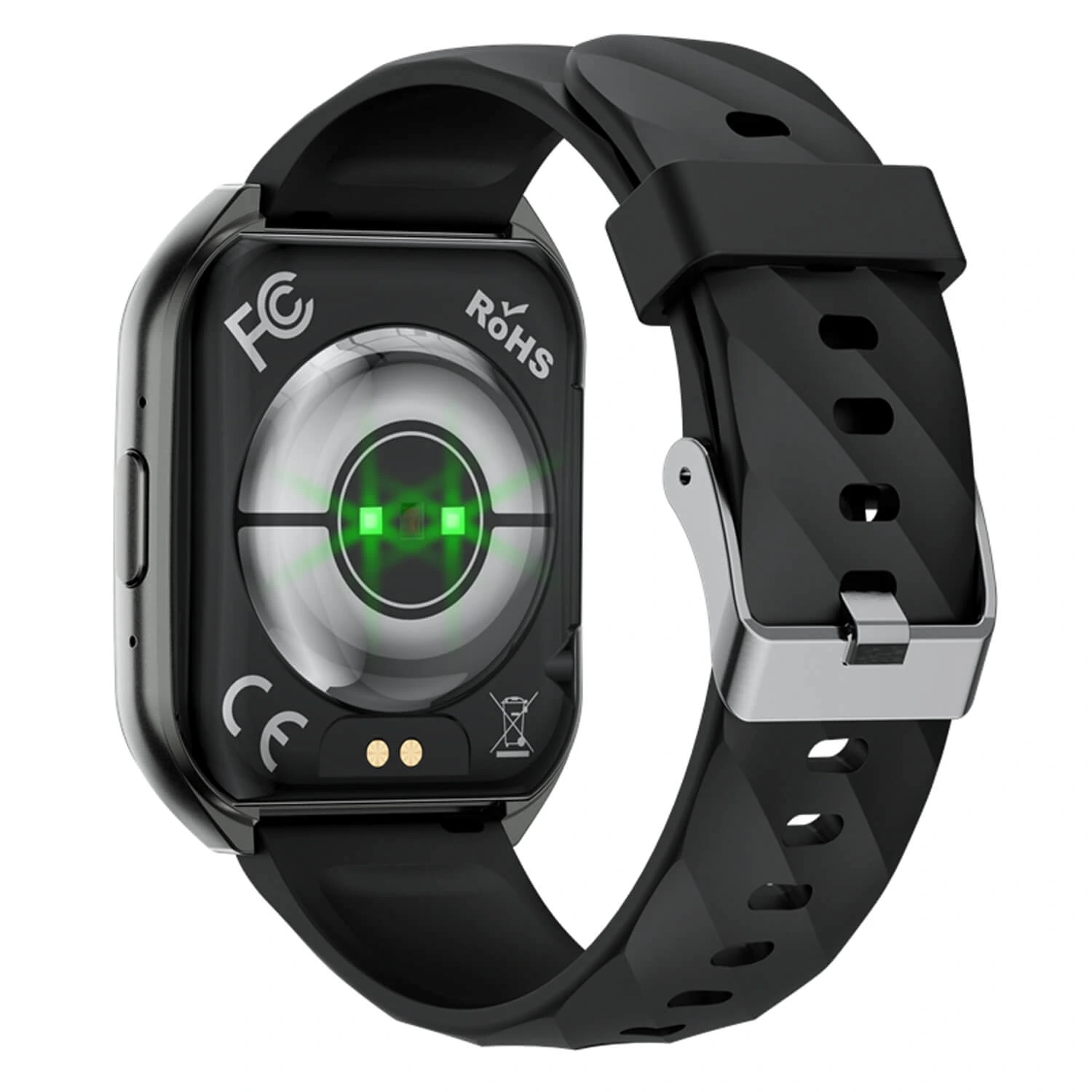 Smartwatch Microwear MT66 - Black Silicone