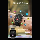 Smartwatch Microwear MT66 - Black Silicone