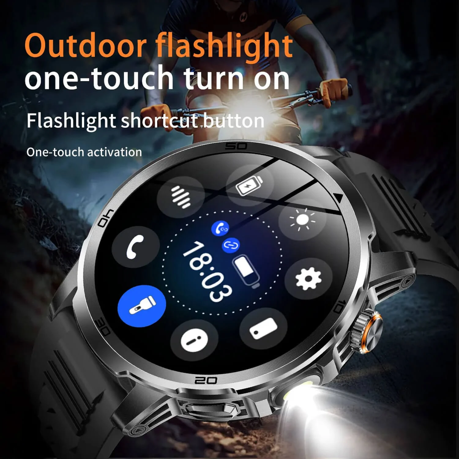 Smartwatch Microwear AK95 - Grey Silicone