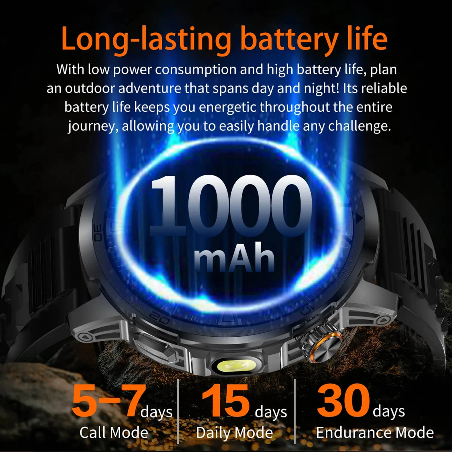 Smartwatch Microwear AK95 - Grey Silicone
