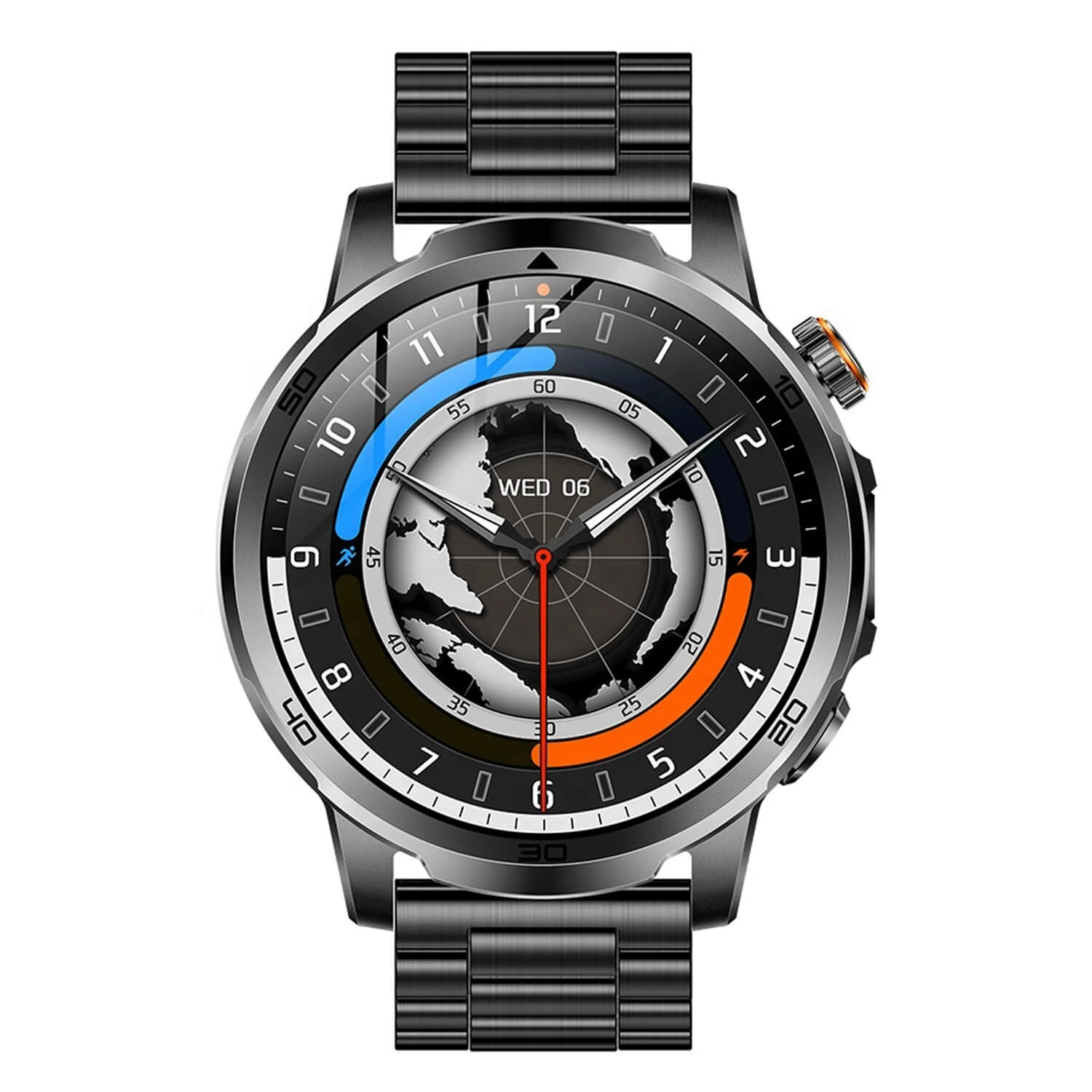 Smartwatch Microwear AK95 - Black Steel