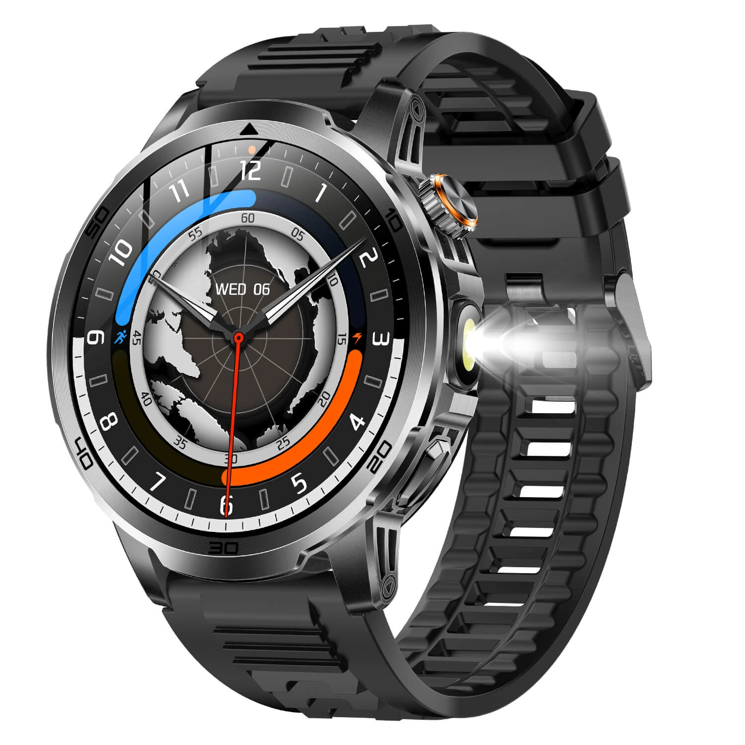 Smartwatch Microwear AK95 - Grey Silicone
