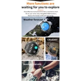 Smartwatch Microwear MK68 - Black Silicone