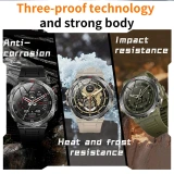Smartwatch Microwear MK68 - Black Silicone