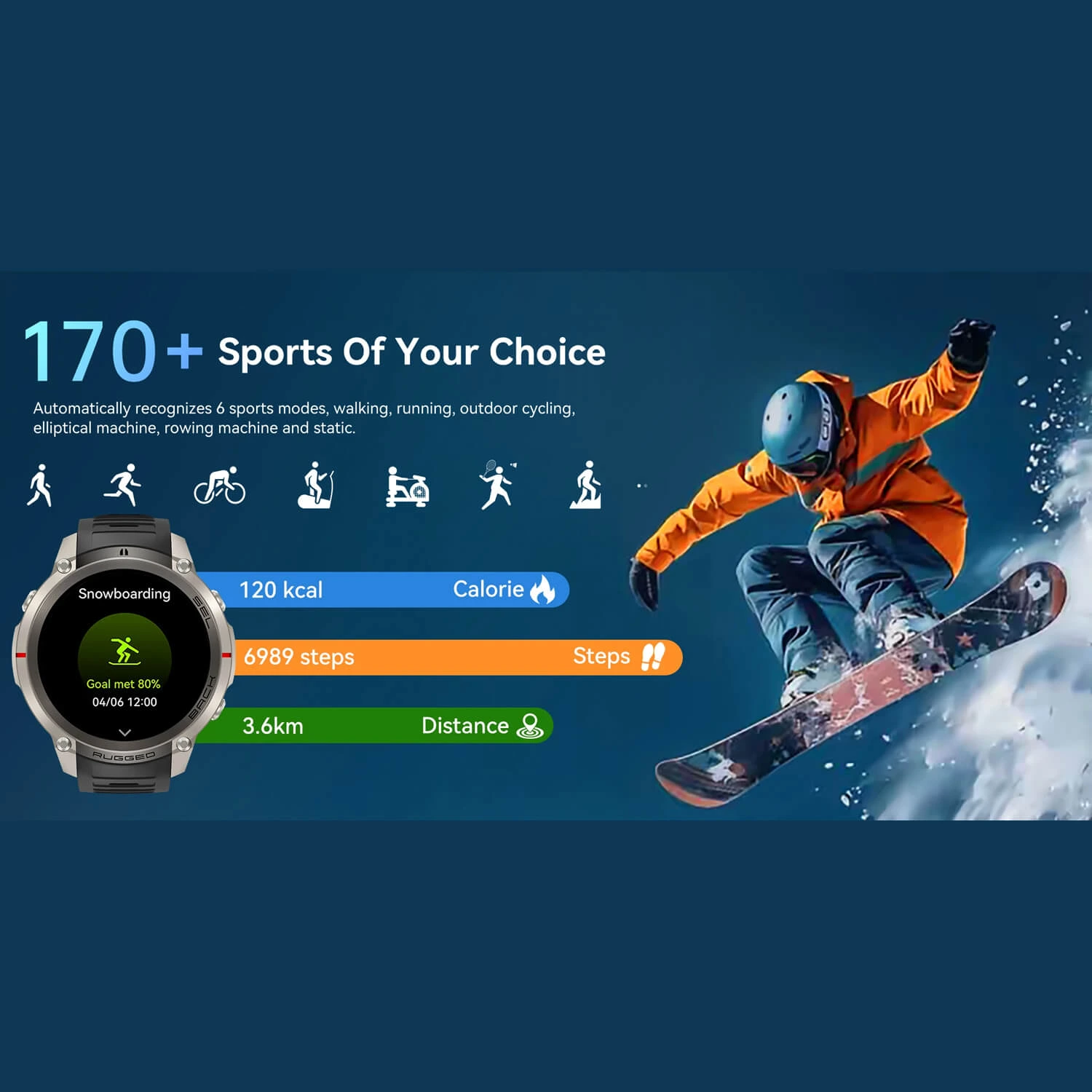 Smartwatch Microwear DM59- Grey Silicone