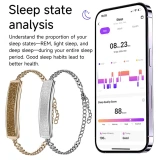 Microwear B6 Fitness Tracker - Gold Steel