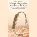 Microwear B6 Fitness Tracker - Gold Steel