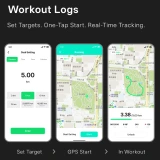 Microwear LC115 Fitness Tracker - Black Silicone
