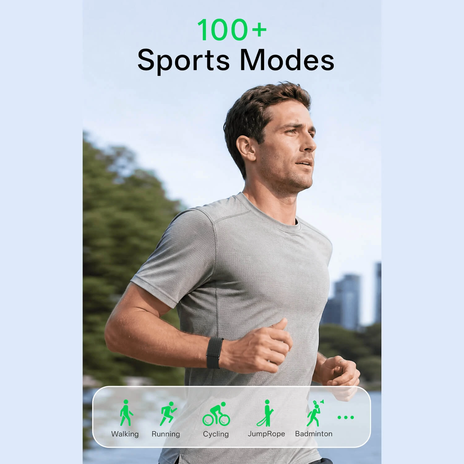 Microwear LC115 Fitness Tracker - Black Silicone