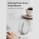 Microwear LC115 Fitness Tracker - Black Silicone