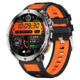Smartwatch Microwear MT68 - Black Orange Silicone