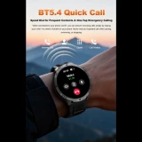 Smartwatch Microwear MT68 - Black Orange Silicone