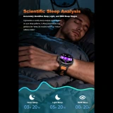 Smartwatch Microwear MT68 - Black Orange Silicone