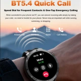Smartwatch Microwear MT68 - Black Orange Silicone