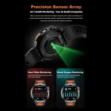 Smartwatch Microwear MT68 - Black Orange Silicone