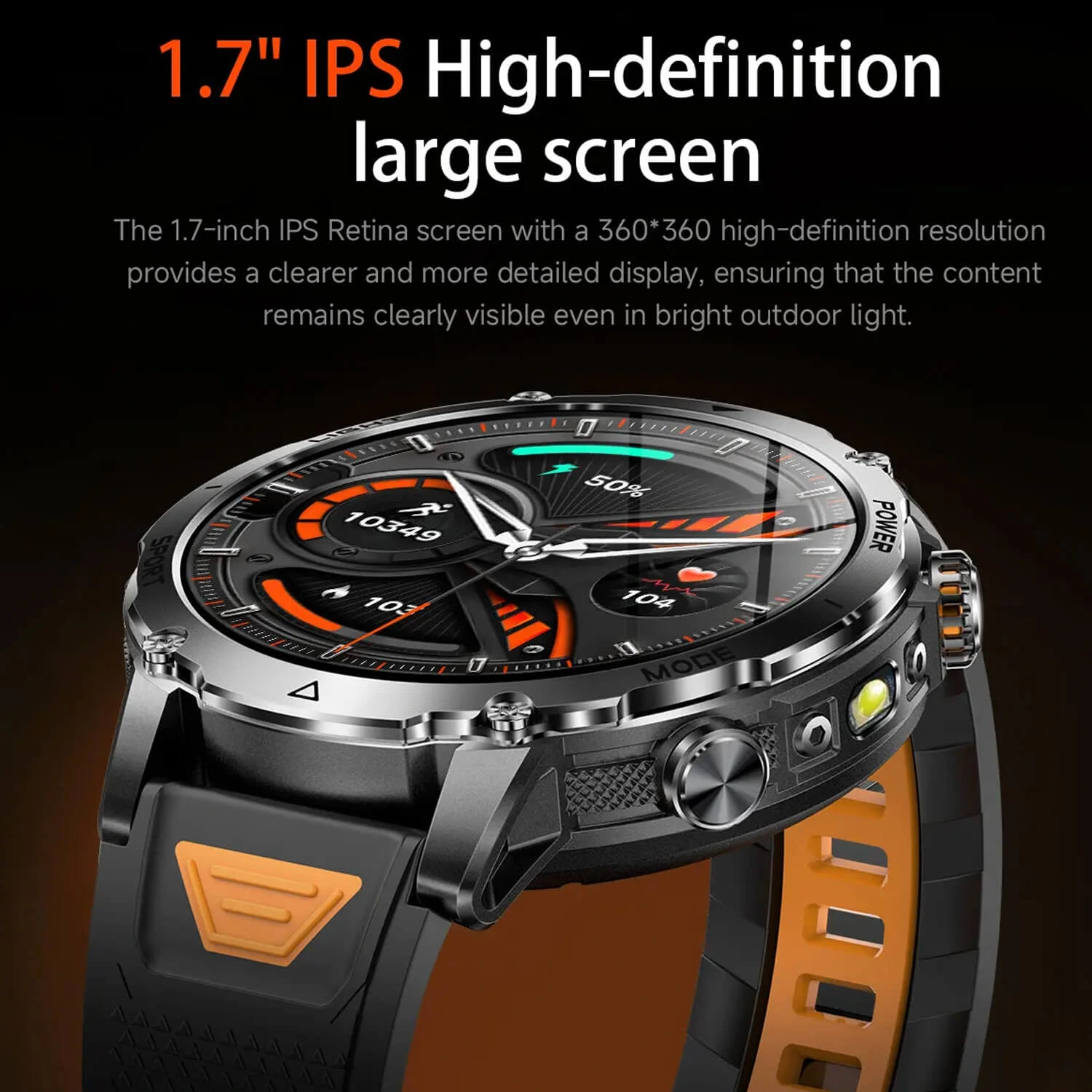 Smartwatch Microwear AK106 - Black Steel