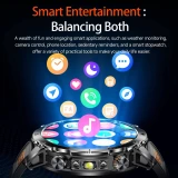 Smartwatch Microwear AK106 - Black Steel