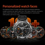 Smartwatch Microwear AK106 - Black Steel