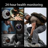 Smartwatch Microwear AK106 - Black Steel