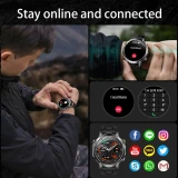 Smartwatch Microwear AK106 - Black Steel