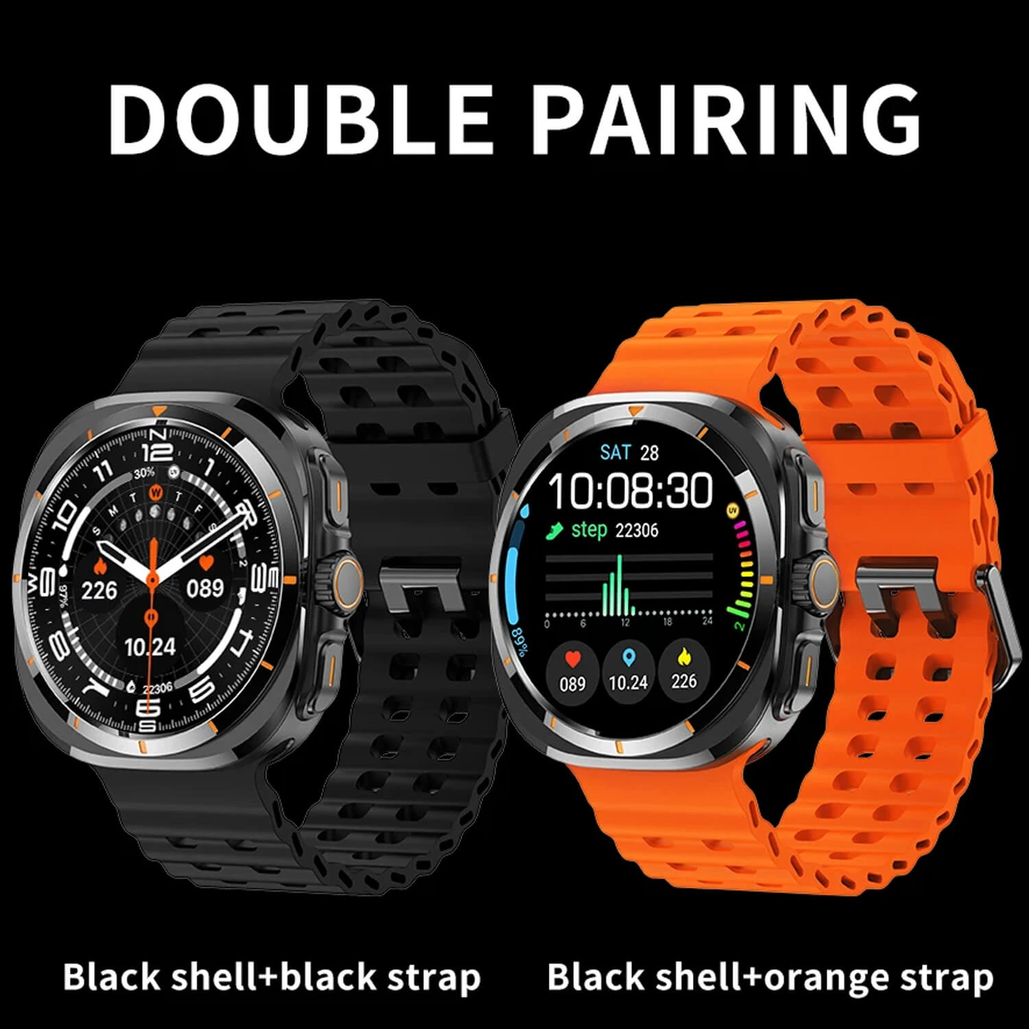 Smartwatch Microwear BW8 2G SIM CARD - Black Silicone