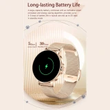 Smartwatch AK108 Microwear - Gold Steel