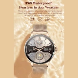 Smartwatch AK108 Microwear - Gold Steel