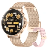 Smartwatch AK108 Microwear - Gold Steel