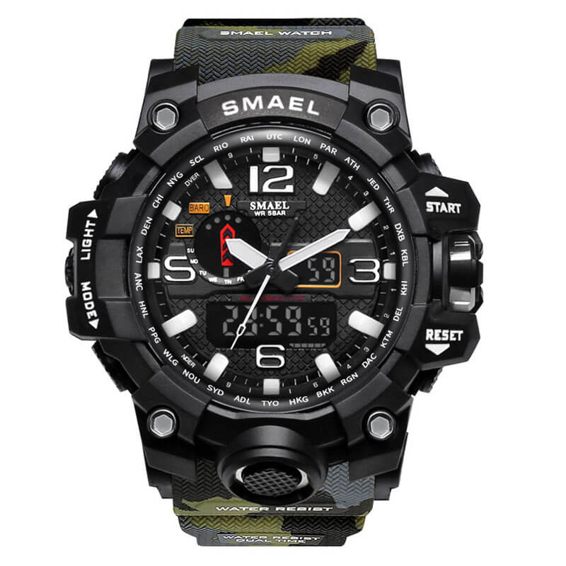SMAEL 1545MC Sports Watch Dual Display - Army Green Ανδρικά -> Ανδρικά Ρολόγια -> Ρολόγια Στρατιωτικά